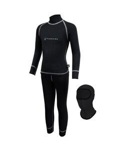 Комплект дитячої термобілизни Radical Billy 128-134 Чорний з сірою строчкою