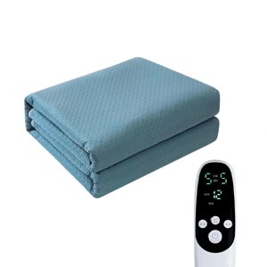 Електрична простирадло з підігрівом No Brand J-002 Blue 180x80 см 13018-83432
