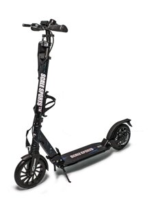 Самокат двоколісний колеса Scale Sports PU 200 мм 2 амортизатора Black and Blue (1192181876)