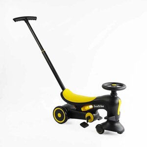 Велосипед-толокар Best Trike PU Чорно-жовтий (163782)