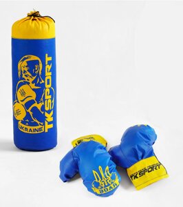 Боксерський набір TK Sport 6779 Синьо-жовтий (147908)