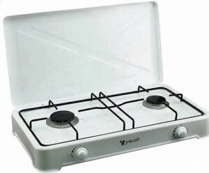 Настільна газова плита Yucel O 200 LPG White 2 конфорки Білий (2104618736)