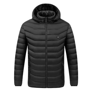 Куртка з підігрівом чоловіча Lesko M09-4 4XL Black