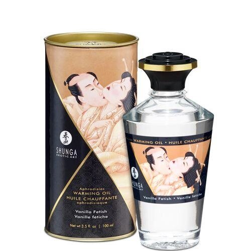 Розігріваюча олія Shunga APHRODISIAC WARMING OIL Vanilla Fetish 100 мл (SO2496) від компанії Придбай - фото 1