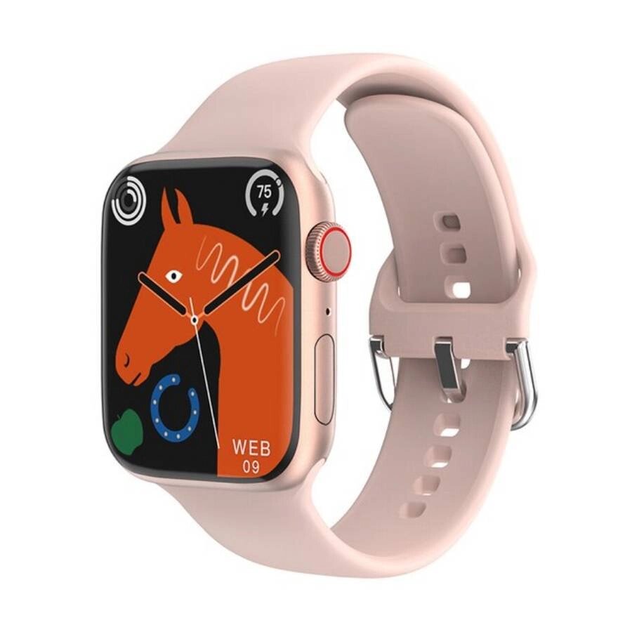 Смарт годинник з пульсоксиметром IWO Smart Watch 15 Pro 45 mm Gold (IW00015P44G) від компанії Придбай - фото 1