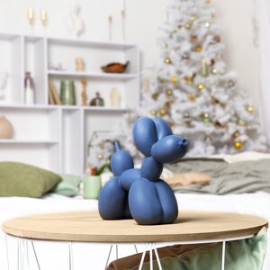 Статуетка декоративна пес з кульки DH-ST-06 DARK BLUE