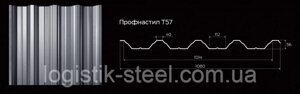 Профнастил Т-57 ПК-57 мат 0,43мм
