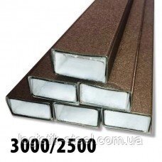 Стовп для паркану 60*40*3000 з покриттям у колір штакетника оцинкований від компанії Логістик Сталь - фото 1