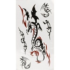 Тату наклейка для тіла Tattoo дракон 3
