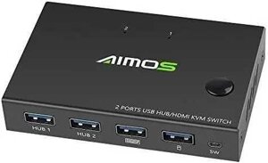AIMOS AM-KVM201CC 2-портовий HDMI KVM-перемикач