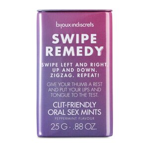 М'ятні цукерки для оральних ласк Bijoux Indiscrets SWIPE REMEDY clitherapy oral sex mints термін придатності 31.08.23