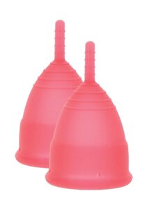 Менструальні чаші червоного кольору Mae B Intimate Health Menstrual Cups 2 штуки Talla