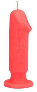 Свеча LOVE FLAME - dildo S red fluor, CPS04-RED talla