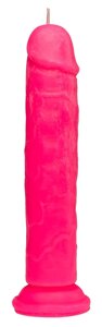 Свеча LOVE FLAME - dildo roma PINK fluor, CPS03-PINK talla