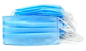 Маска захисна тришарова 100 штук (MAS40111) D1-2025