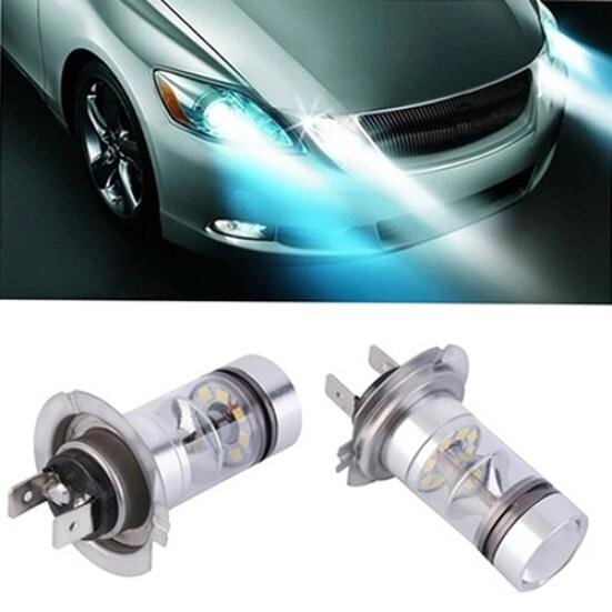 Автомобіль Білий H7 100W LED 20-SMD Проектор Протитуманна фара DRL Лампа Лампа під замовлення за 30 днів доставка від компанії greencard - фото 1