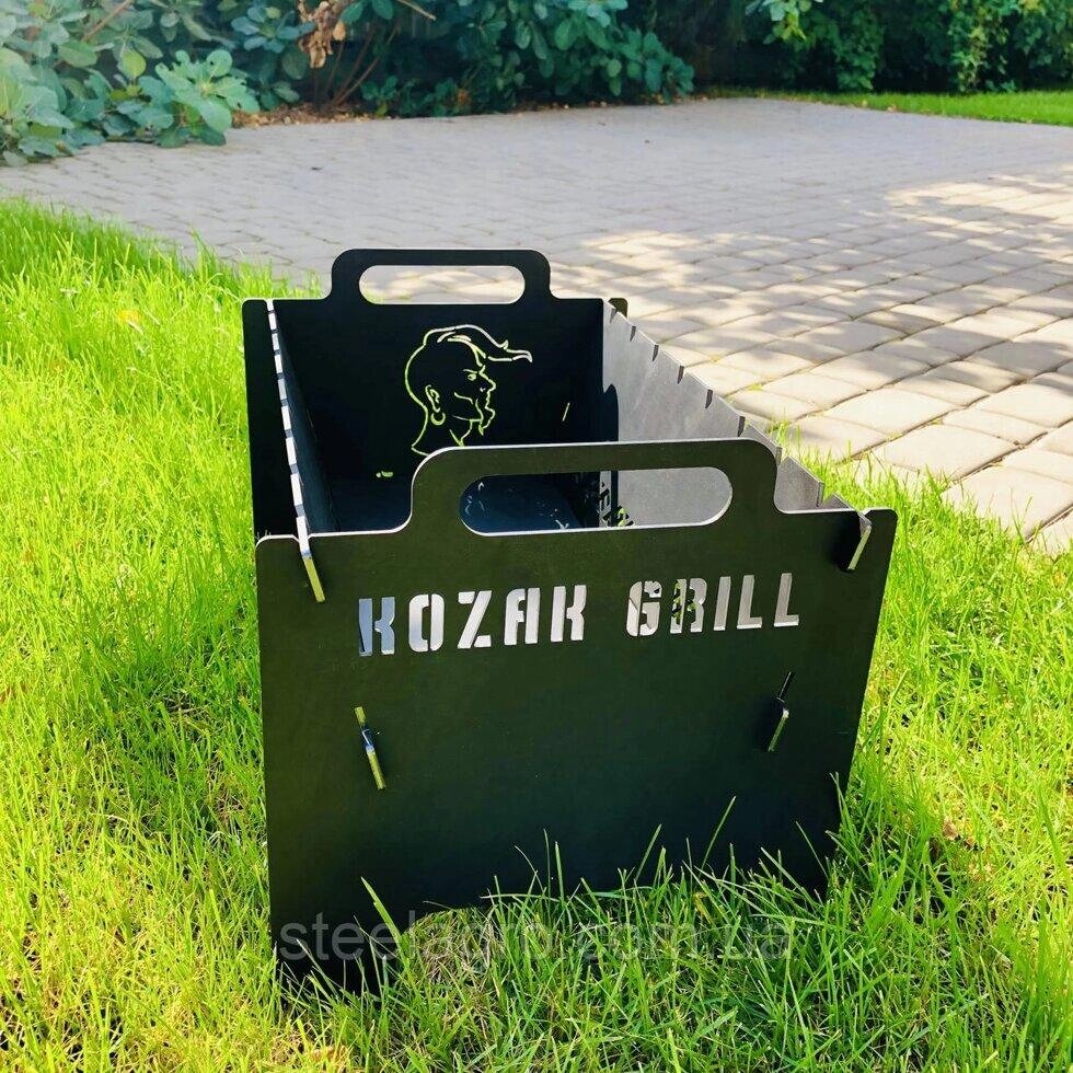 Мангал розбірний "Козак Grill" +Подарунок. Код/Артикул 102 від компанії greencard - фото 1