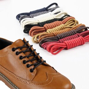 Модні 60-180 см круглі вощені шкіряні шнурки для взуття Розкішні шнурки для взуття для жінок і чоловіків