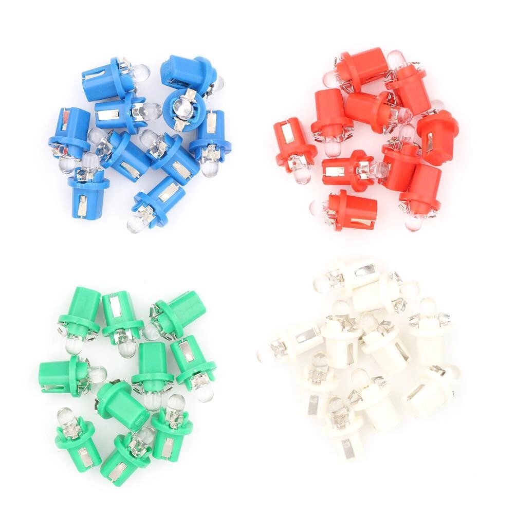 Нові 10x AMPOULE LED COMPTEUR TABLEAU DE BORD B8-5D B8.5D T5 із підтримкою BLANC TUNING 12V під замовлення за 30 днів від компанії greencard - фото 1
