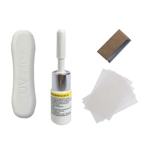Клей Repair Kit для ремонту тріщин лобового скла автомобіля (UV lamp у комплекті, оновлена версія) Код/Артикул