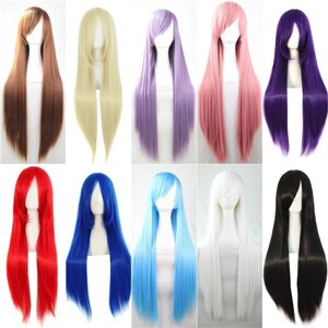 Жіночі довгі прямі перуки для волосся, жіночі перуки для косплею, костюм, святкове плаття під замовлення за 30 днів,