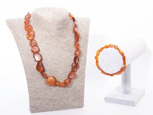 Намисто та браслет з натурального БУРШТИНУ Код/Артикул 1810к