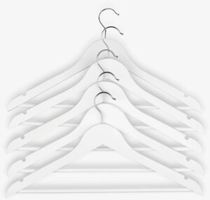 Вішалки HELMUT д. 44см 5шт/упак. білий Код/Артикул 4912458