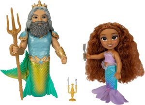 Ігровий набір принцеса русалочка Аріель та король Тритон. Disney The Little Mermaid Ariel Doll and King Triton