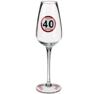 Бокал ООТВ для шампанського Happy Birhday 40 Код/Артикул 750111
