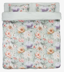 Комплект білизни ERNA сатин 200х220см зелений Код/Артикул 7380332