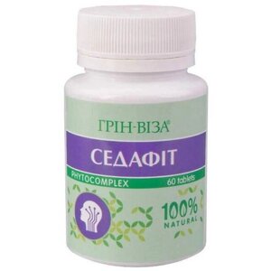 Седафіт трав'яний збір від стресу Грін віза, 60 таблеток Код/Артикул 03/009