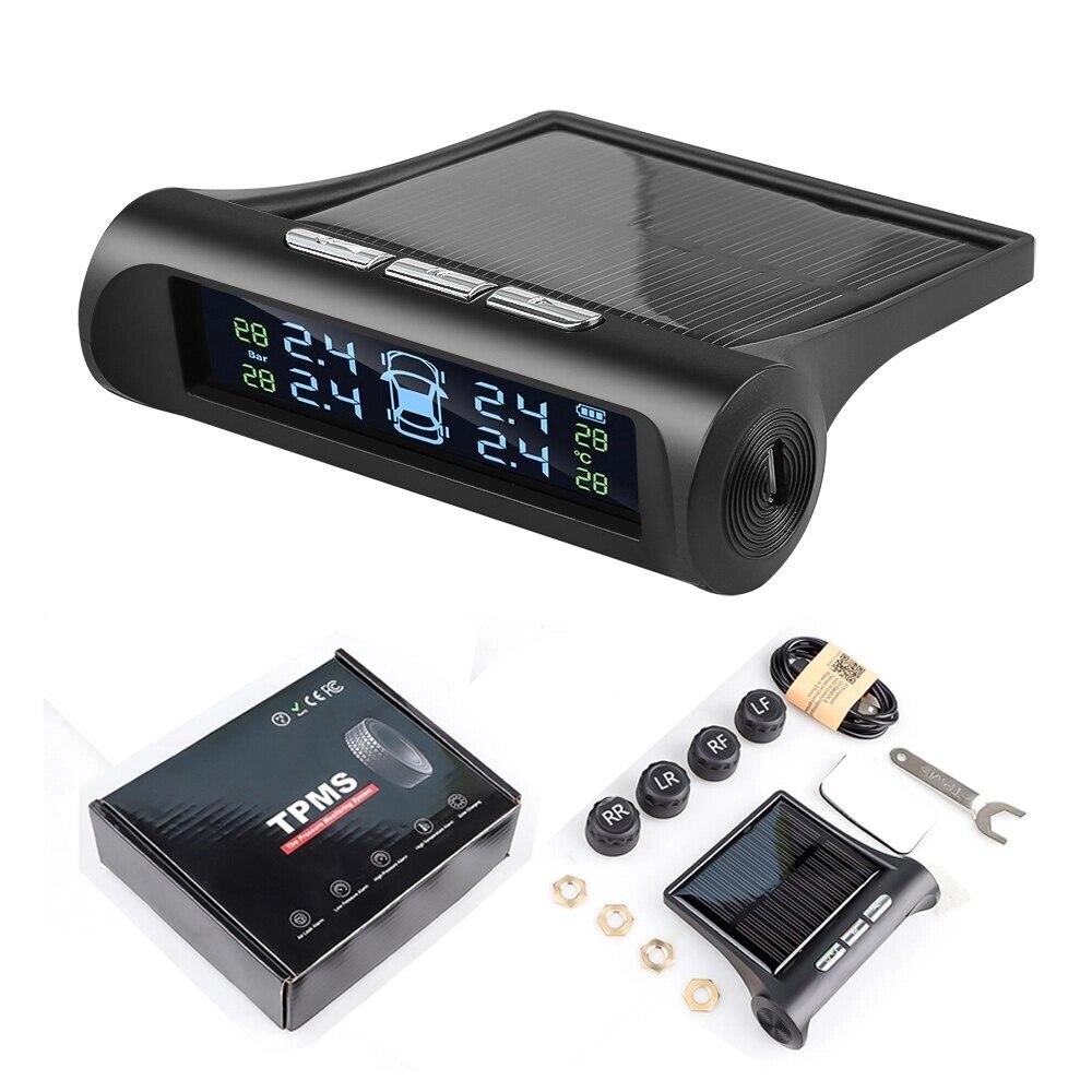 Сонячна система контролю тиску у шинах TPMS, універсальна охоронна сигналізація тиску повітря у колі... під замовлення від компанії greencard - фото 1