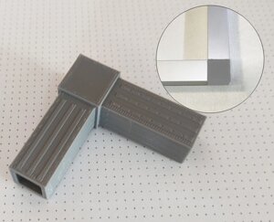 Посилений кутовий з'єднувач для алюмінієвого профілю 20 х 20 х 1,5 мм Gray Код/Артикул 184 00005