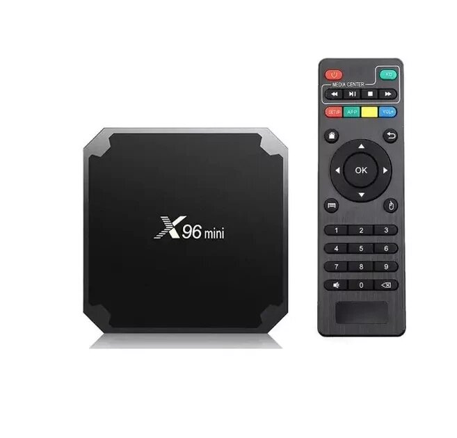 4-ядерна приставка Smart TV Box X96 Mini з 2 ГБ оперативної пам'яті та 16 ГБ вбудованої пам'яті (модель S905W) від компанії Кактус - фото 1