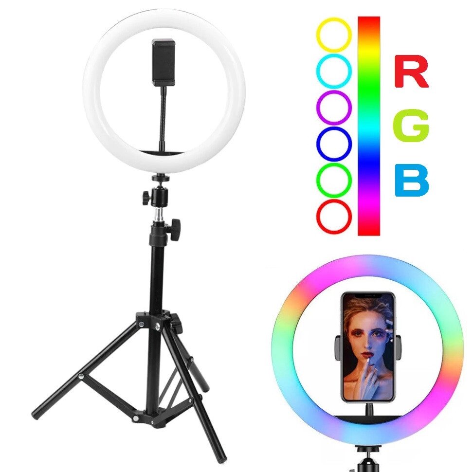 Профессиональная кольцевая лампа RGB MJ-32 ##от компании## Кактус - ##фото## 1