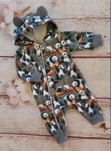 Дитячий теплий ромпер на зріст 62,68,74