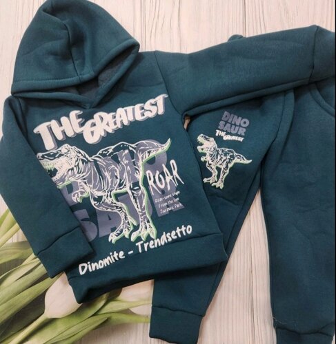 Теплий дитячий спортивний костюм 26-34