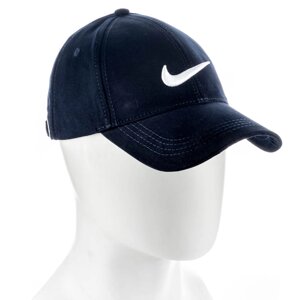 Бейсболка брендова з тонкого котону кепка універсальна з металевим регулятором Nike OTIB1011 Темно-Синій1.2