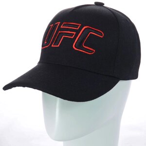 Бейсболка мужская брендовая кепка с вышивкой UFC BKH19707 Черный
