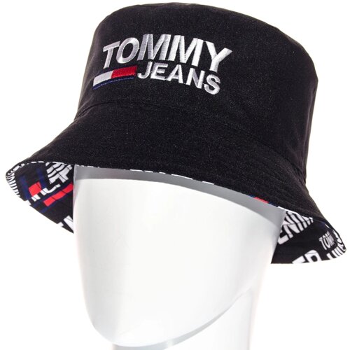 Панама двостороння з бавовняної тканини стильна модна універсальна Tommy Hilfiger SUBp22812 Чорний
