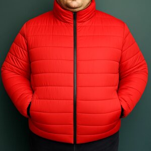 Куртка чоловіча великого розміру червона в Харківській області від компанії Big Men