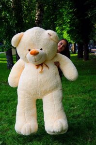 Ведмедик двометровий на подарунок дівчині бежевий 200 см м'який ведмідь