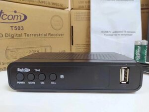 Тюнер Т2 приставка Т2 приймач DVB-T2/C SatCom T503 YouTube IPTV MeGoG