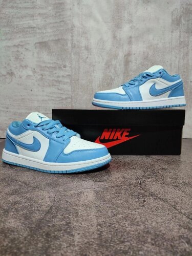 $ Жіночі кросівки Nike Air Jordan 1 low Blue\White