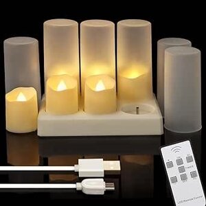 6 перезаряджуваних світлодіодних чайних свічок із зарядною станцією, Amazon, Німеччина