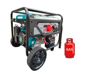 Генератор газ/бензин INVO H9000DТ-G 7.7 кВт, трифазний, з електрозапуском