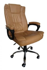 Офісне крісло на колесах Bonro B-612 коричневе