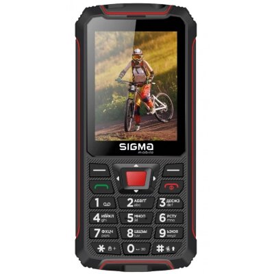 Мобільний телефон Sigma X-treme PR68 Black Red (4827798122129) . 4000 mAh