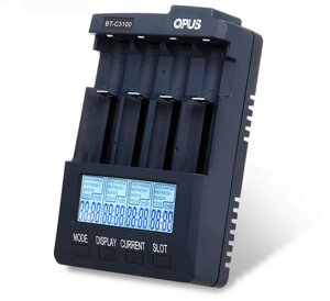 Універсальний зарядний пристрій OPUS BT C3100 V2.2 на 4 акумулятори