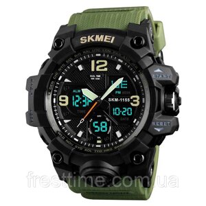 Годинник армійський оригінал SKMEI 1155BAG | Брендовий чоловічий годинник | Годинники наручні KX-490 електронні тактичні